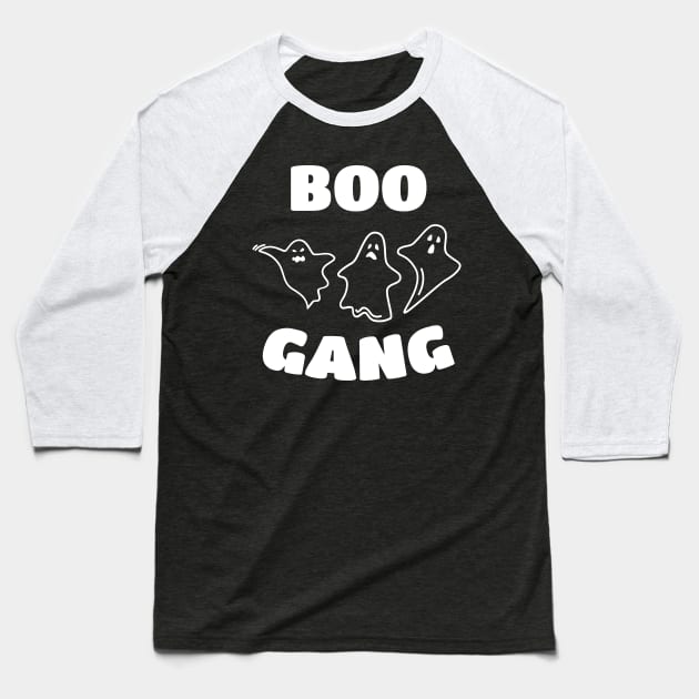 Boo Gang Funny Ghosts Halloween Baseball T-Shirt by totalcare